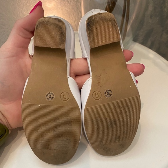 Christi & Jill Lil Heaven Toddler Dress Shoes White Mary Jane Sparkle 9 Girls - Picture 4 of 6